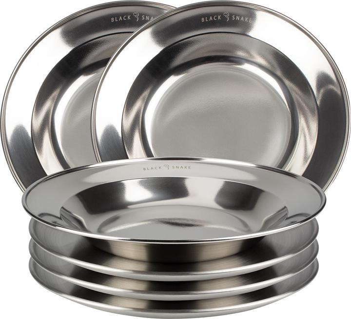 Immagine prodotto Black Snake Set di piastre in acciaio inox