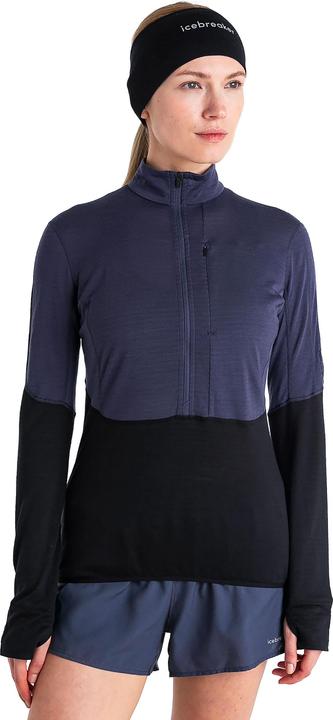 Actual product image Icebreaker Women Merino 200 Realfleece Descender LS Half Zip (L)