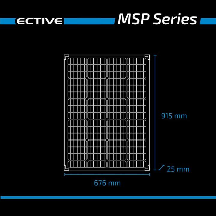 Produktbild Ective Solarpanel 120W 36V Solarmodul Solarzelle PV Modul Solar Photovoltaik 24V (120 W, 6.50 kg)