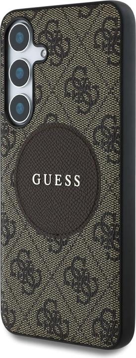 Produktbild Guess Etui 4G Round Patch Classic Logo MagSafe do Samsung Galaxy S25 Plus brÄ zowy (Samsung Galaxy S25+)