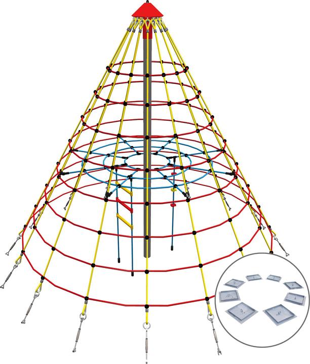 Actual product image Huck Seiltechnik Cheops pyramid mini