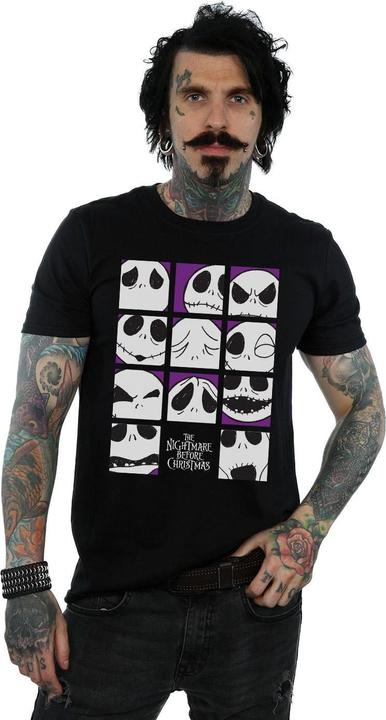 Immagine prodotto Disney Nightmare Before Christmas Many Faces Of Jack Squares Maglietta Uomo (M)