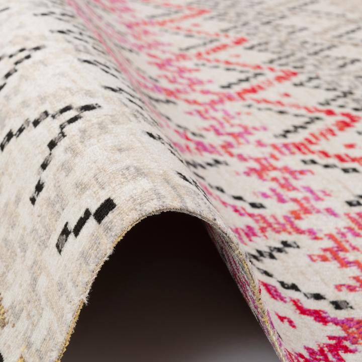 Actual product image Pergamon Kurzflor Designer Teppich Modern Vintage Orient Muster (120 x 170 cm)