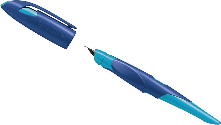 Actual product image STABILO School fountain pen 'EASYbirdy' LH (Azure blue, Midnight Blue, 1 x)