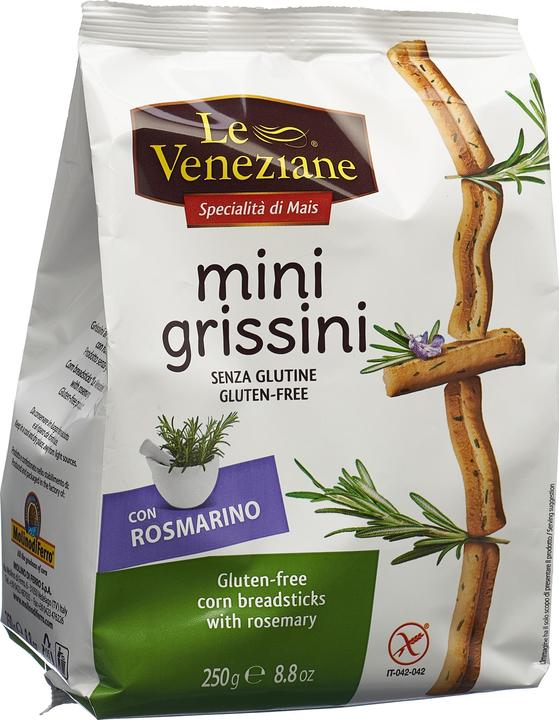 Actual product image Le Veneziane Mini grissini with rosemary gluten free (2615.80 g)