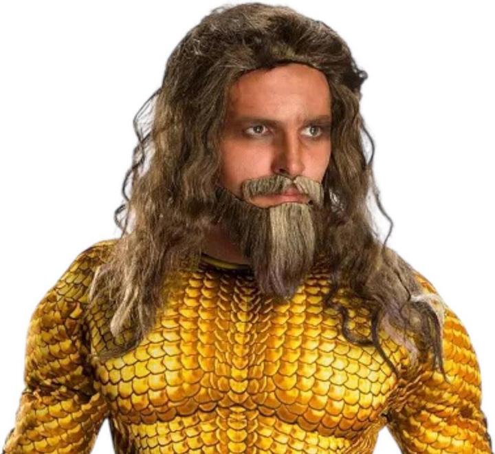 Produktbild Aquaman Set aus Bart und Perücke