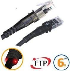 Produktbild PatchSee Patchkabel ThinPatch FTP CAT 6a schwarz 2,1m (U/FTP, CAT6a, 2.10 m)
