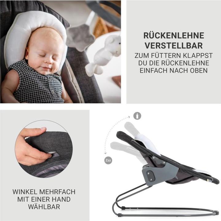 Produktbild Hauck Hochstühle Beta Plus Dark Grey 5-tlg. Newborn Set - Hochstuhl (Hochstuhl)