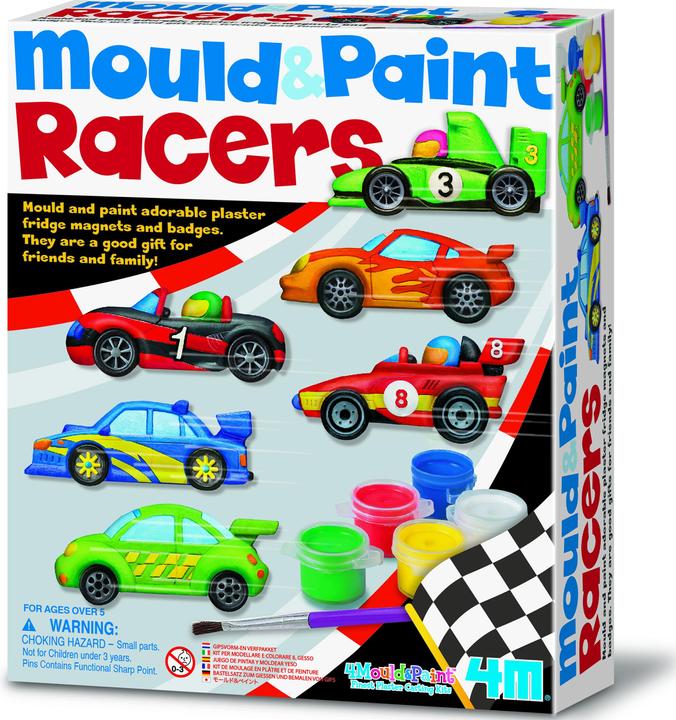 Actual product image 4M Racing car plaster and painting set (mult)