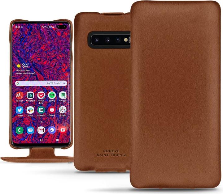 Noreve Lederschutzhülle vertikal (Samsung Galaxy S10 5G)