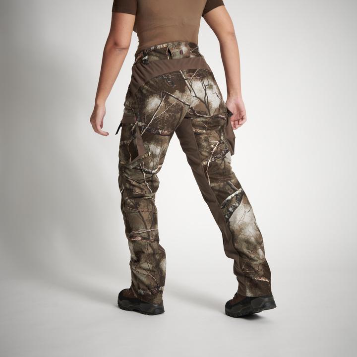 Produktbild Solognac Jagd-Regenhose Treemetic 500 Damen warm wasserdicht geräuscharm Camouflage (44)