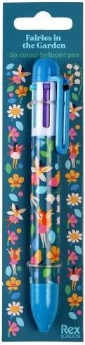 Actual product image Rex London Six colour pen - Faries in the Garden (Multilingual, Collectif, 2023)
