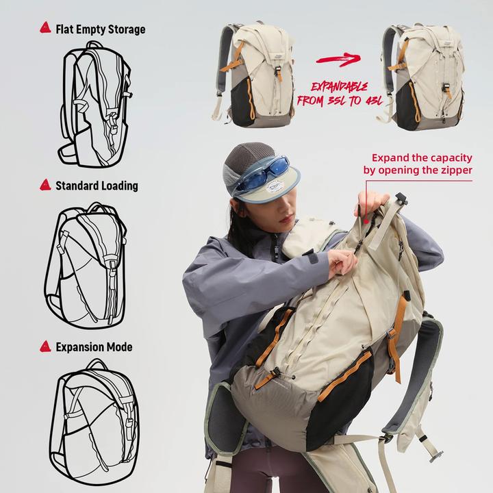 Produktbild VSGO Pocket Ranger 35 L Off White Green With Insert (Fotorucksack, 35 l)