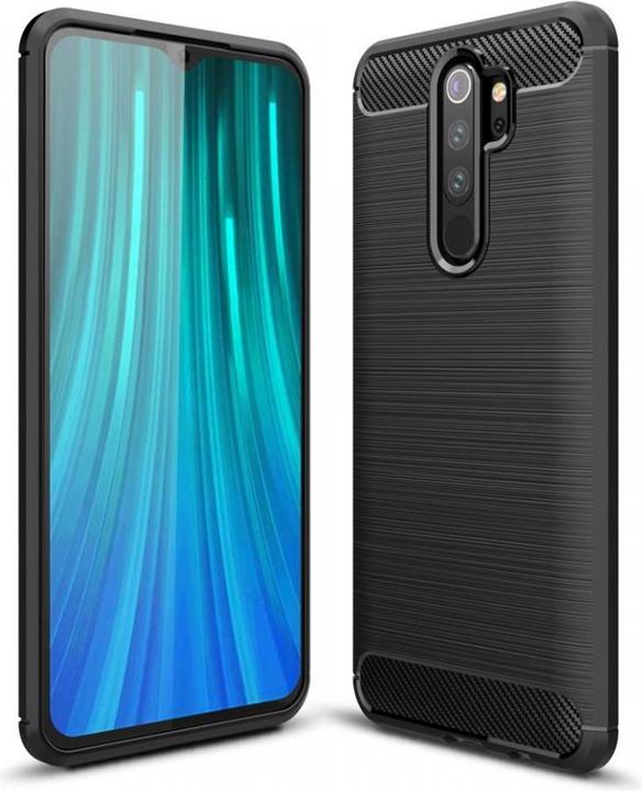Produktbild Screenguard Xiaomi Redmi Note 8 Pro Hülle Carbon Brushed Soft TPU (Xiaomi Redmi Note 8 Pro)