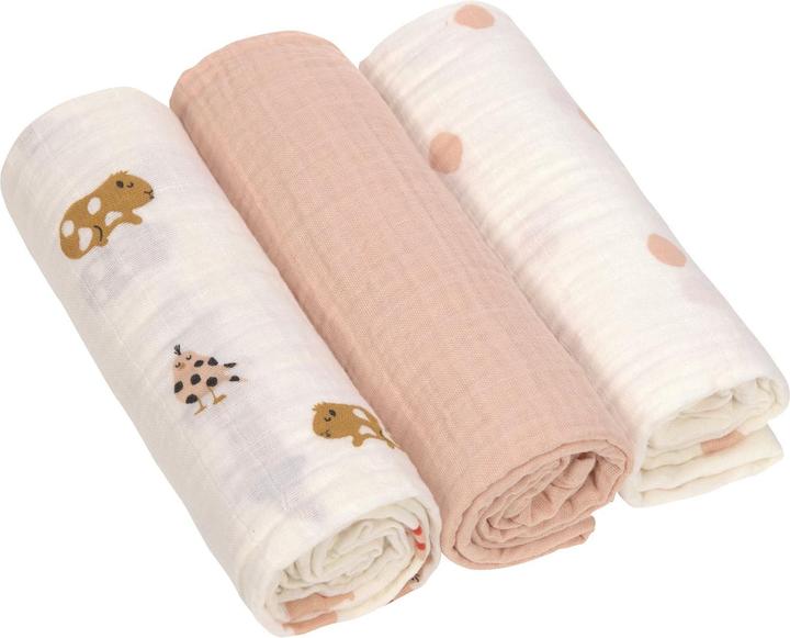 Produktbild Lässig 3er Windeltuch L'Mateys spicy orange (85 cm, 85 cm)