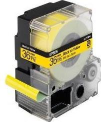 Epson Etikettenkassette Lk-7ybp (3.60 cm, Gelb, Schwarz)