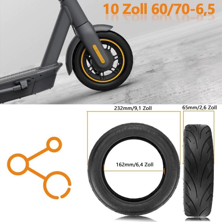 Immagine prodotto Volohas Tubeless Reifen mit Ventil für Segway Ninebot Max G30