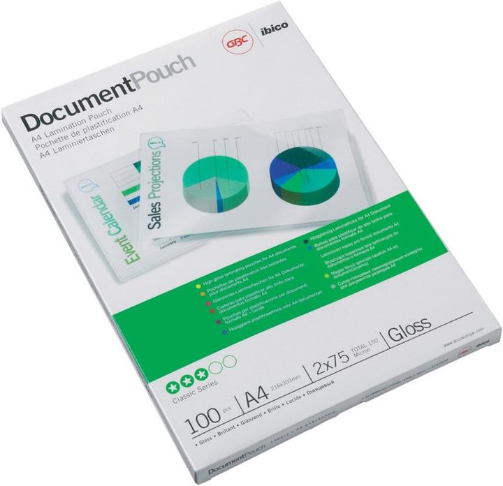 Produktbild GBC Laminierfolie (A4, 100 Stück, 100 µm)