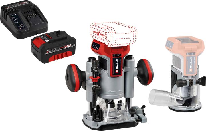 Produktbild Einhell Akku-Ober/-Kantenfräse TP-RO 18 Set Li BL Kit (1x 4,0 Ah)