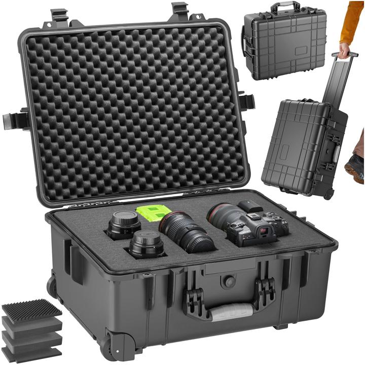 Produktbild tectake Transportkoffer rollbar mit Teleskopgriff