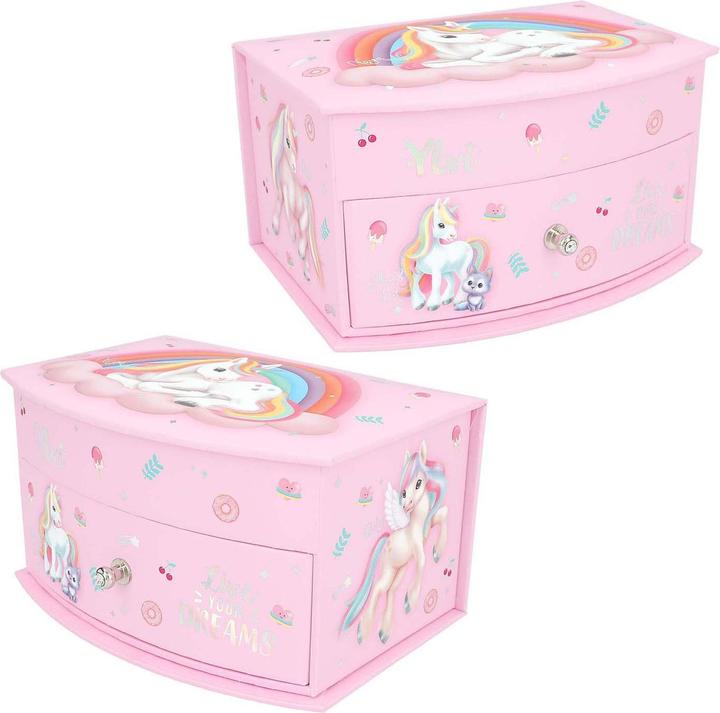 Immagine prodotto Magni Depesche Ylvi portagioie piccolo rosa 10,8x15,5x8,5cm