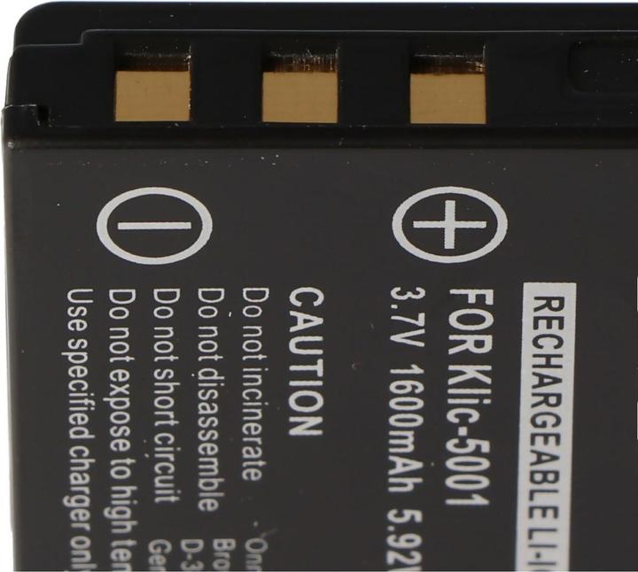 Actual product image Kodak Battery KLIC-5001, DX6490, DX7740 (Rechargeable battery)