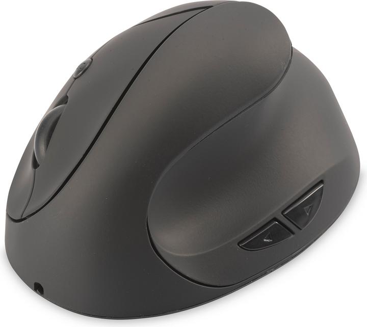 Produktbild Digitus Ergonomischer vertikaler kabelloser 6 Tasten 1600 dpi schwarz (Kabellos)