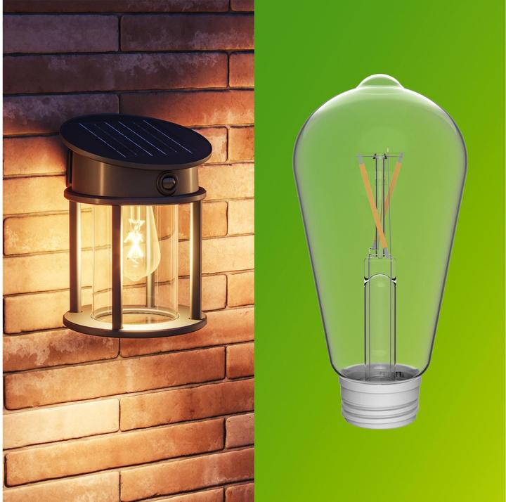 Actual product image Philips Lighting Geri 929004633001 Solar-Aussenwandleuchte 3.2 W Warmweiss Schwa (470 lm, IP44)