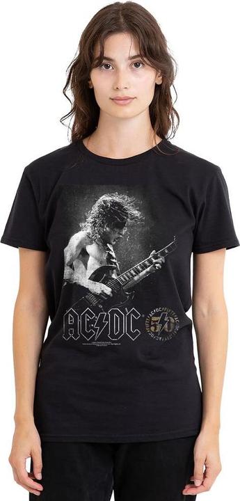 Actual product image AC/DC Unisex Adult Photo Guitar T-Shirt (S)