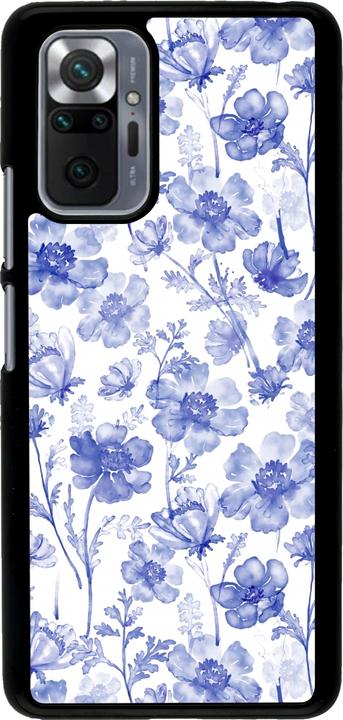 Produktbild PhoneLook Hülle Spring 23 watercolor blue flowers (Xiaomi Redmi Note 10 Pro)
