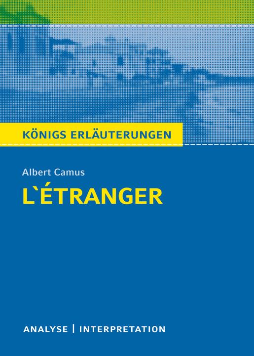 Produktbild Albert Camus: L'Étranger - Der Fremde (Deutsch, Albert Camus, 2016)