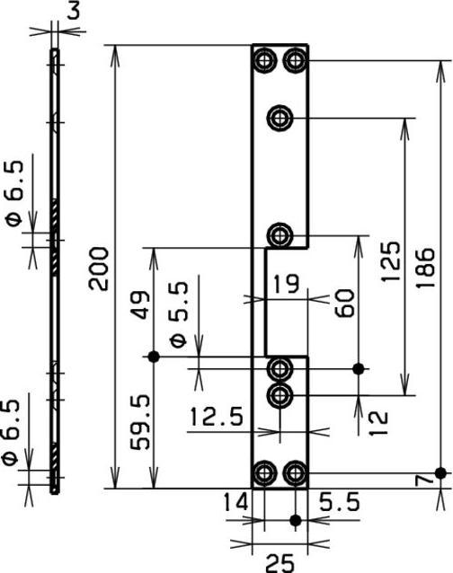 Produktbild effeff Flachschliessbleche für Türöffner (Schliessblech)