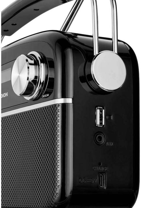 Actual product image Medion DAB+ Radio LIFE E66809 Black (DAB+, FM, VHF, PLL, Bluetooth)