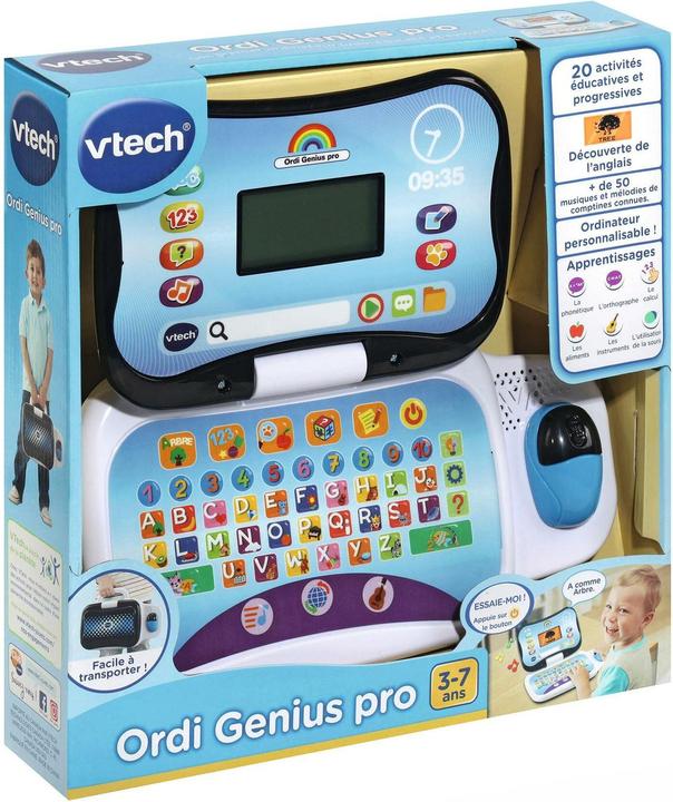Actual product image VTech Ordi Genius pro noir (French)