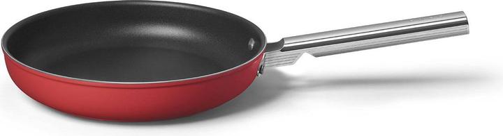 Actual product image Smeg CKFF2801RDM Frying pan Ø 28 cm, red (28 cm, Frying pan, Stainless steel, Aluminium)