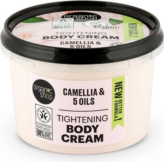 Produktbild Organic Shop Organic Camellia & 5 Oils Body Cream Cream Is Japanese Camellia Body Cream 250Ml (Körpercreme, 250 ml)