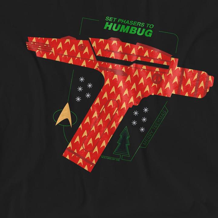 Immagine prodotto Star Trek: The Original Series Phaser Set To Humbug Maglietta Natale Adulto Unisex (S)