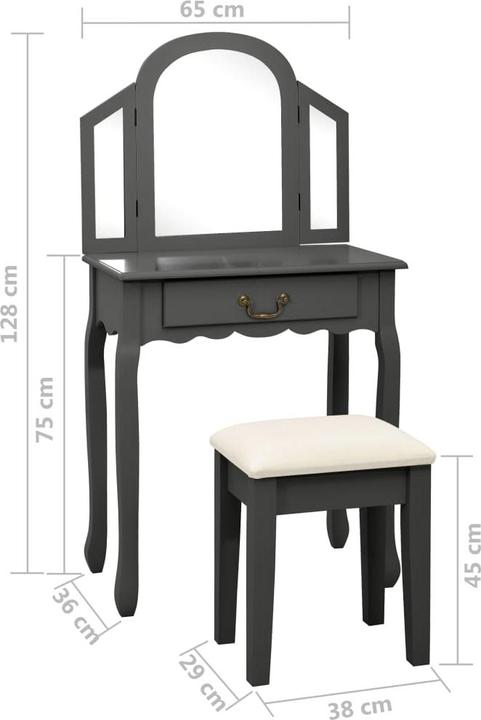 Actual product image VidaXL Leopold (65 x 36 x 128 cm)