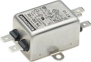 Immagine prodotto Schaffner EMV Filtro di rete, 6A, 250VAC, connessione rapida/raccordo idraulico