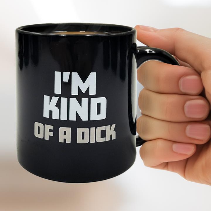 Image du produit Mad Monkey Tasse Kind of a Dick avec changement de couleur par la chaleur (300 ml, 1 x)