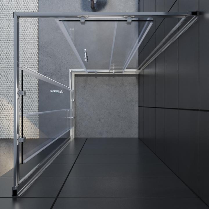 Produktbild SONNI Eck-Duschkabine (76 cm, 76 cm, 185 cm)
