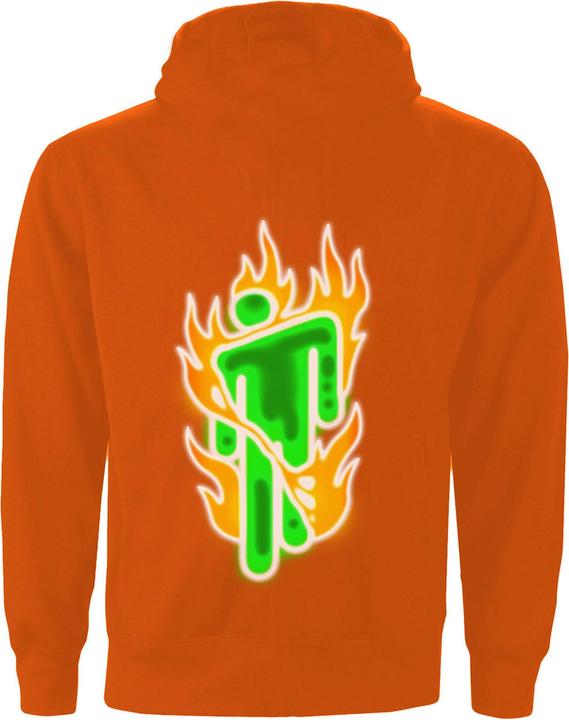 Actual product image Universal Textiles Unisex Adult Flames Logo Hoodie (M)