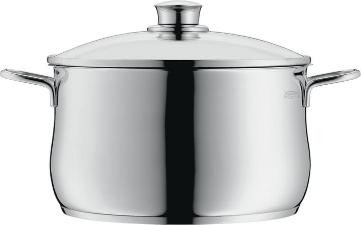 Produktbild WMF Topfset Induktion Kochtopfset 3tlg Glasdeckel Diadem Plus Edelstahl 18/10 (24 cm, Kochtopf, Edelstahl)