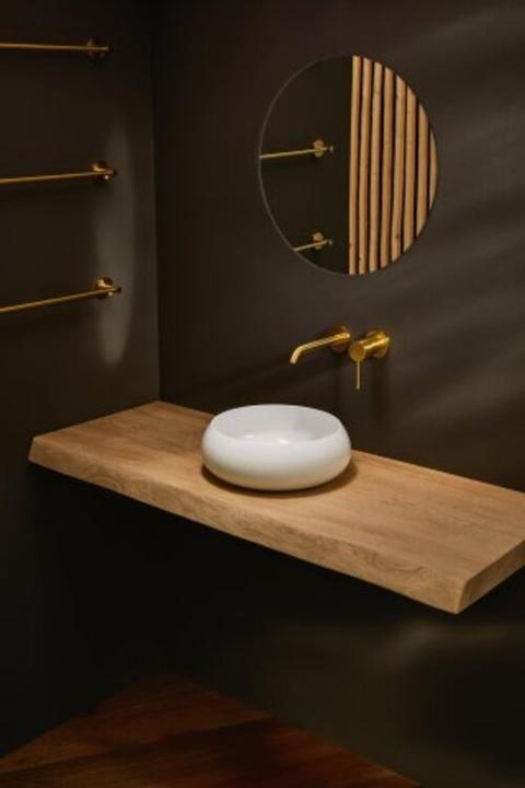 Actual product image Bette BetteCraft Countertop wash basin round, 450 x 450 mm, A241, without tap hole, without overflow (450 mm, 450 mm)