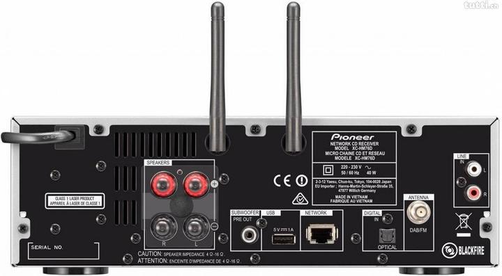 Image du produit Pioneer X-Hm76d (WiFi, Bluetooth, Airplay, 2x 50 W)