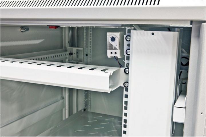 Immagine prodotto Allnet 19 Cabinet 42U L800 / P900mm *grigio chiaro* Serie SNB con porta in vetro (10.87 HE, Rack da 19 pollici)