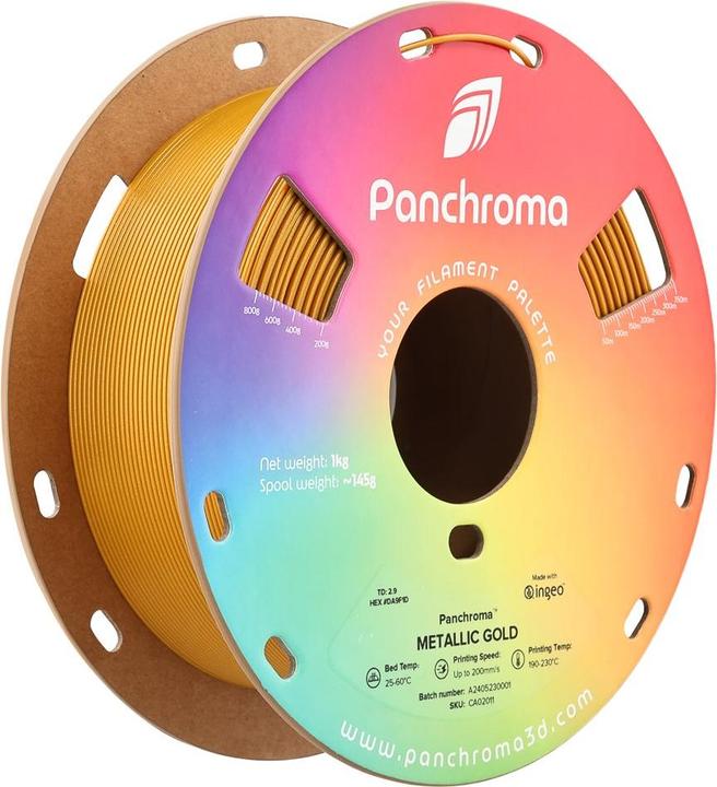 Immagine prodotto Polymaker Panchroma™ PLA Metallic (PLA, 1.75 mm, 1000 g, Oro)