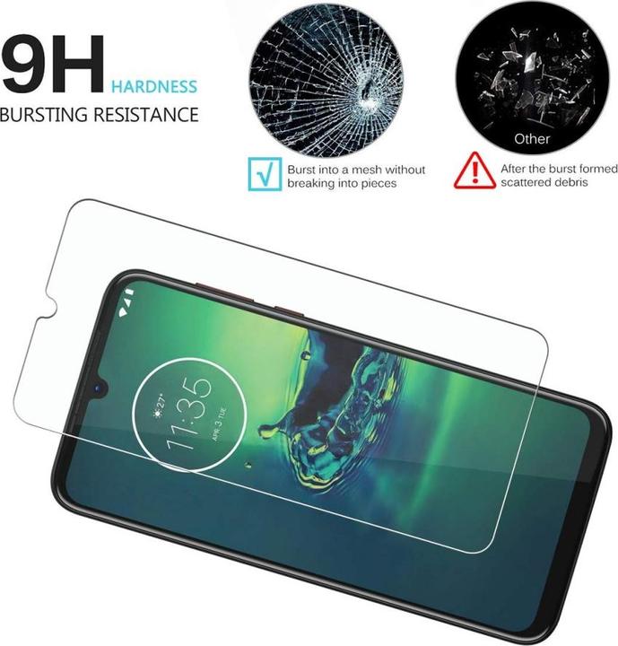 Actual product image Screenguard Motorola Moto G8 Plus Protective Glass Film Case Friendly Design (1 Piece, Motorola Moto G8 Plus)