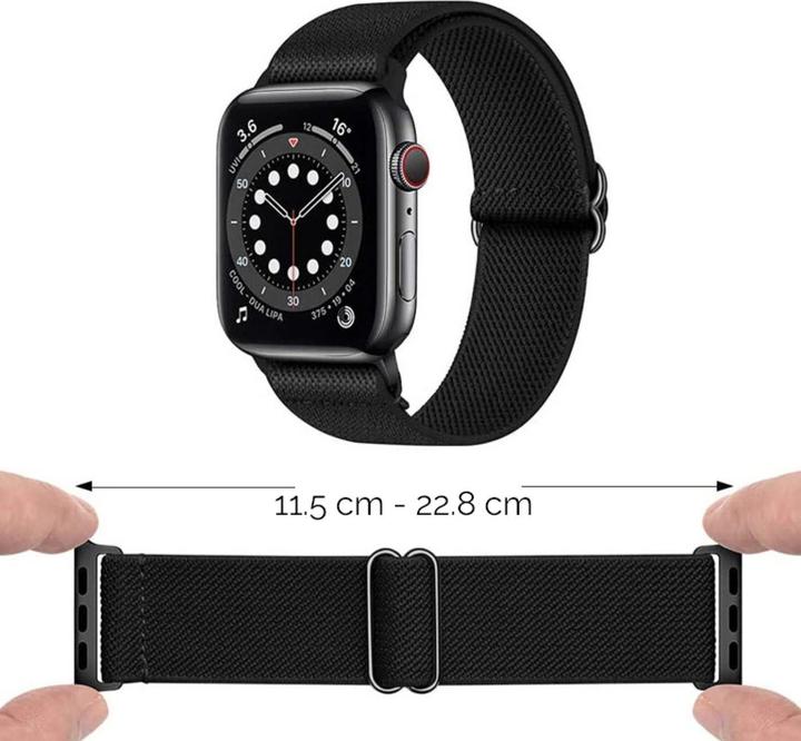 Actual product image PhoneLook Bracelet nylon élastique sport, réglable, souple, lavable 38mm / 40mm / 41mm (38 mm, 40 mm, 41 mm, Fabric)