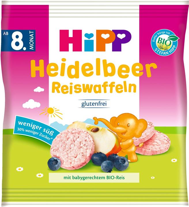 Hipp Bio Heidelbeer Reiswaffeln (30 g)